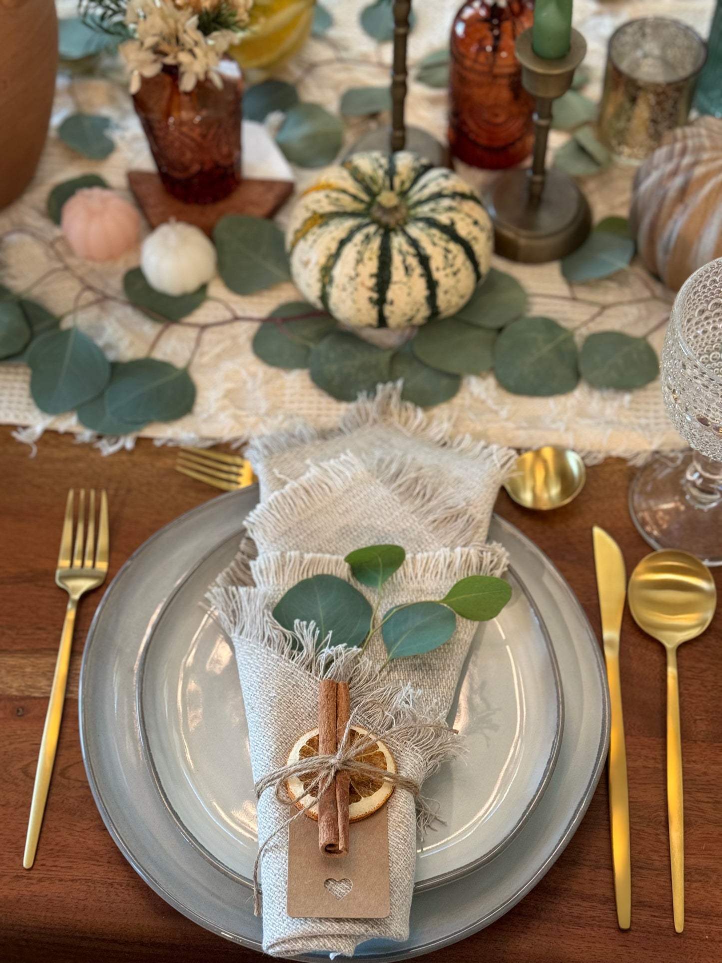 Earthen Glow Tablescape